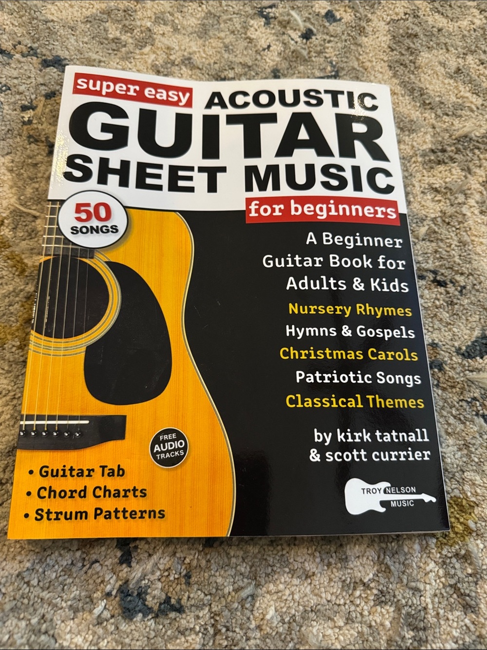 Super Easy Acoustic Guitar Sheet Music for Beginners - Yellow
